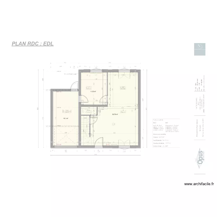 stephan. Plan de 3  et 64 m²