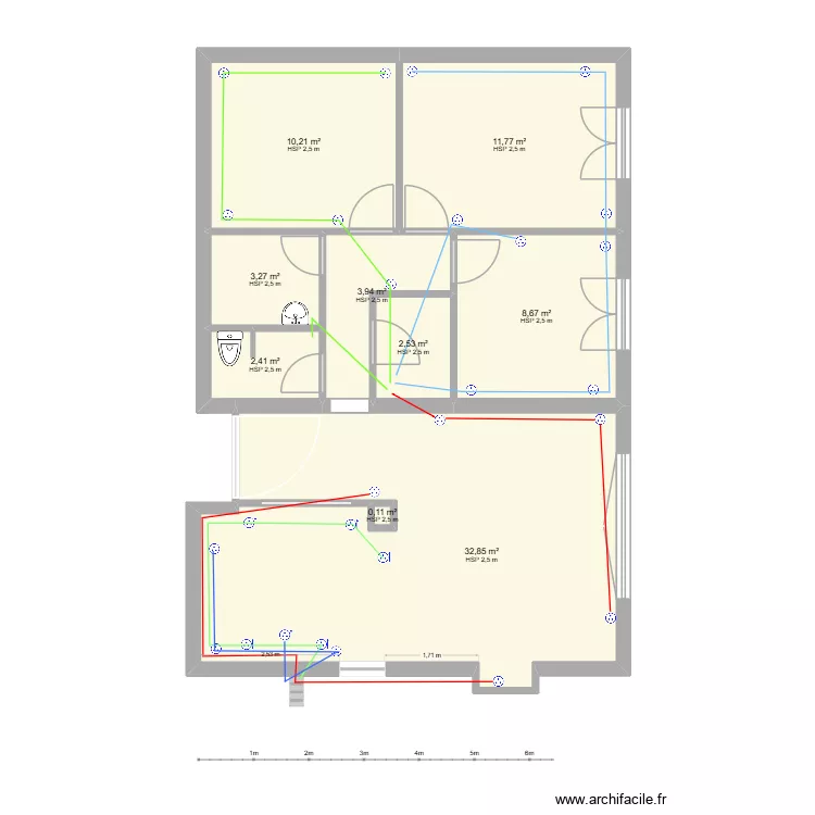 LEGTA 516 prises de courant. Plan de 9 et 76 m² LEGTA 516 prises de courant. Plan de 9 et 76 m²