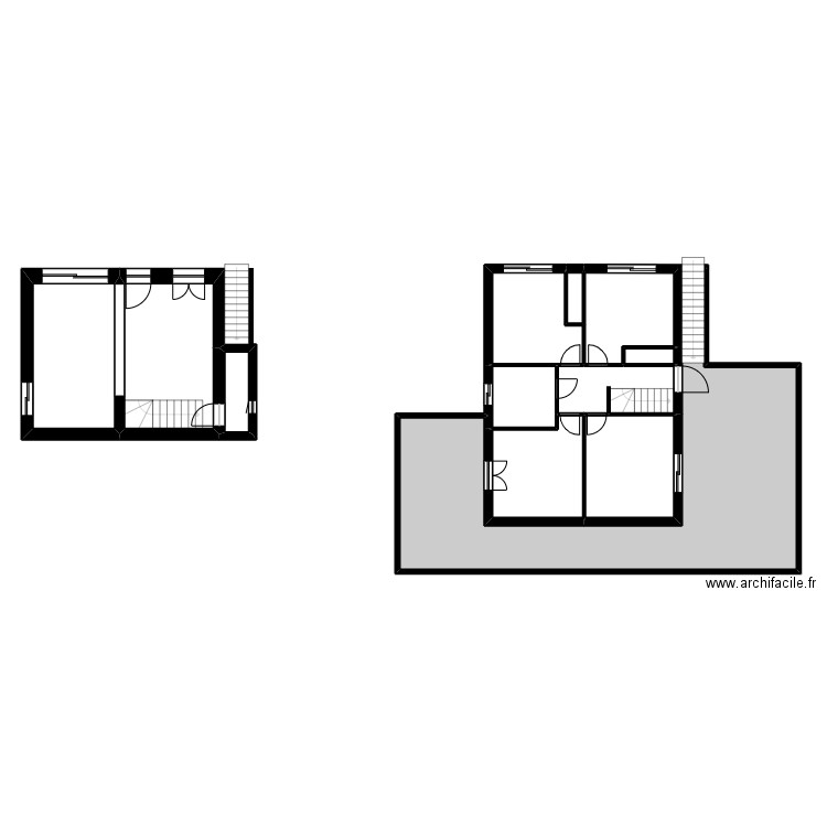 PARTOUCHE. Plan de 12 pièces et 152 m2