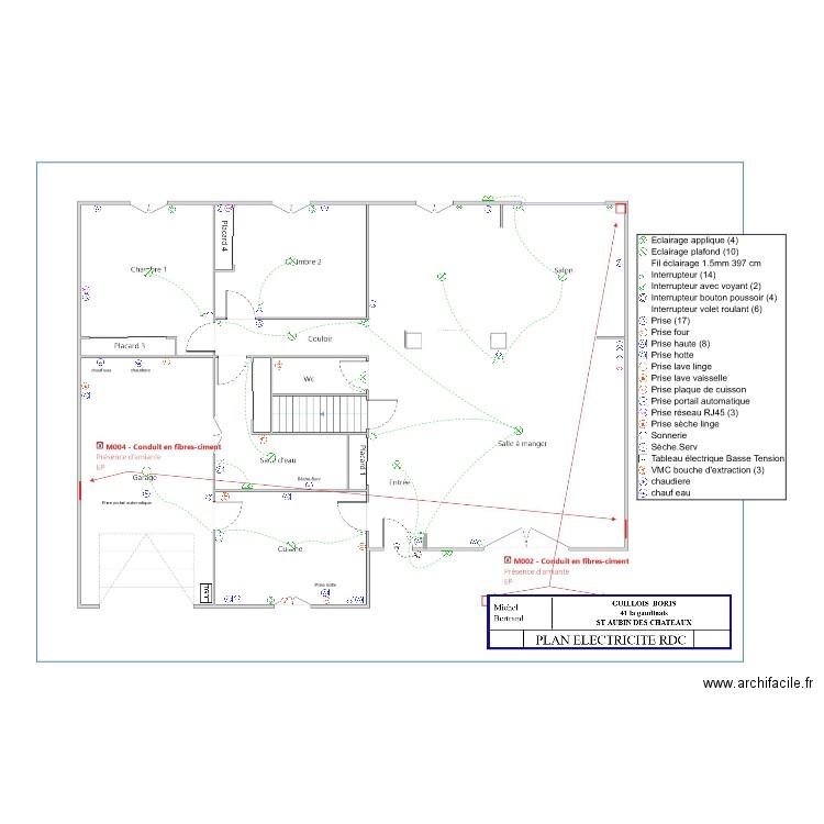 GUILLOIS RDC . Plan de 0 pièce et 0 m2