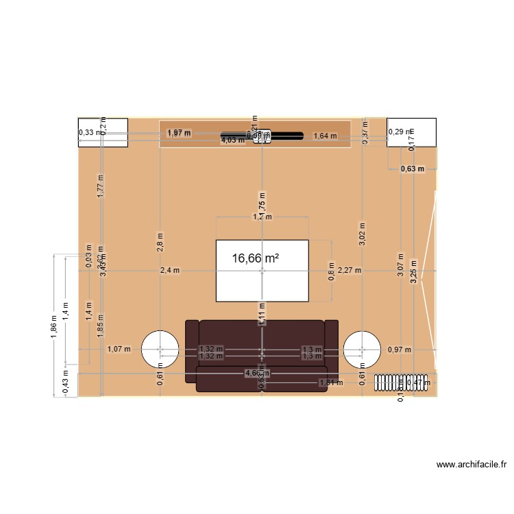 s&eacute;jour VB. Plan de 0 pièce et 0 m2