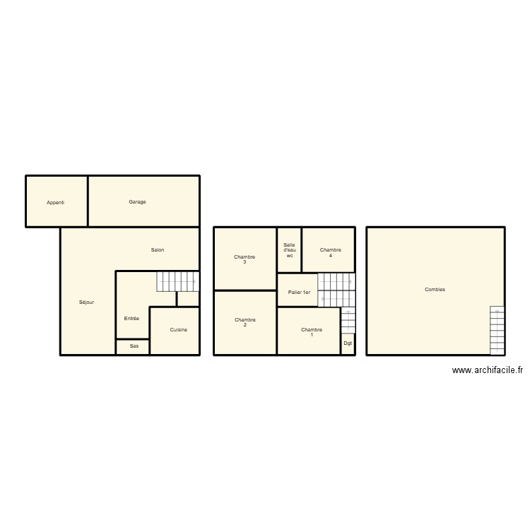 PENMARCH NUNES. Plan de 14 pièces et 94 m2