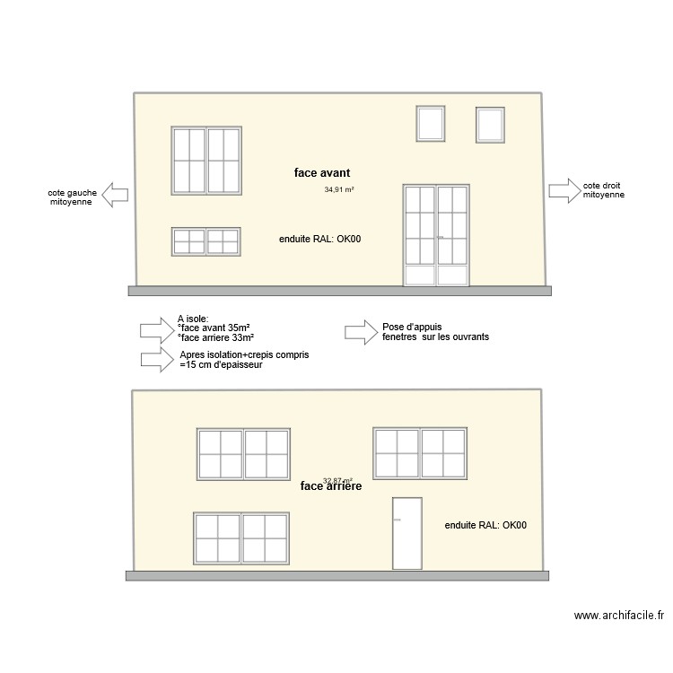 Façades CHAMBAL. Plan de 0 pièce et 0 m2