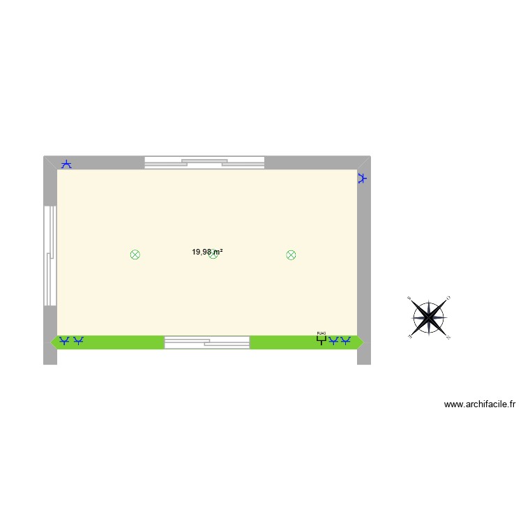 extension 1. Plan de 0 pièce et 0 m2
