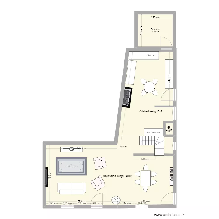 RDC MEUBLEE BRIANCON B. Plan de 