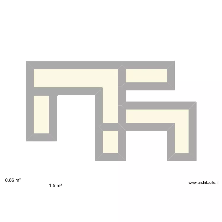 Uuuhhug. Plan de 5  et 6 m²