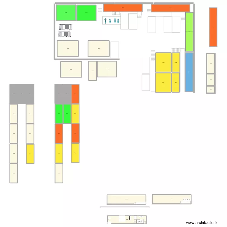 studio kaweni bas. Plan de 43  et 827 m²
