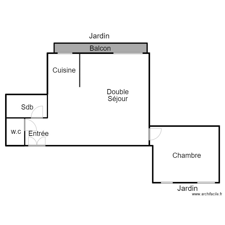 TRUCHMANN. Plan de 4 pièces et 472 m2