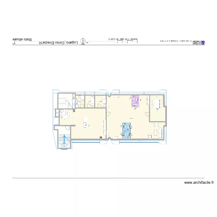 R&eacute;novation Lugano. Plan de 