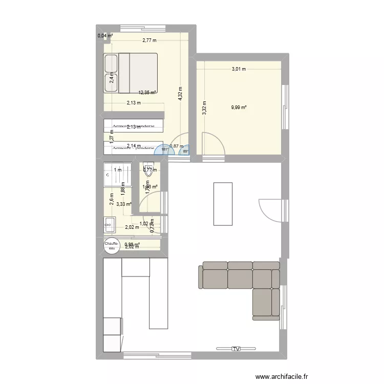 maison portet. Plan de 6 Pièces et 28 m² maison portet. Plan de 6 Pièces et 28 m²
