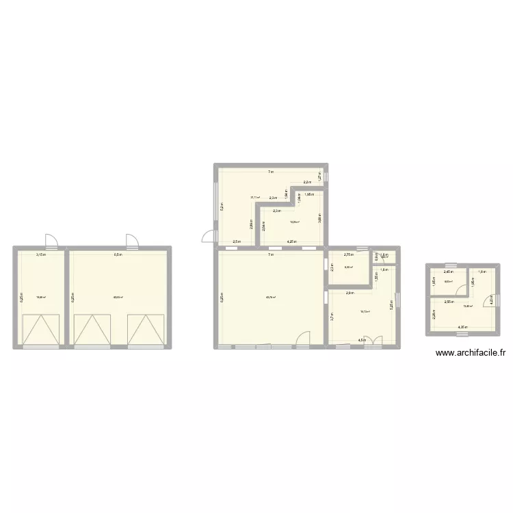 B&acirc;timent. Plan de 