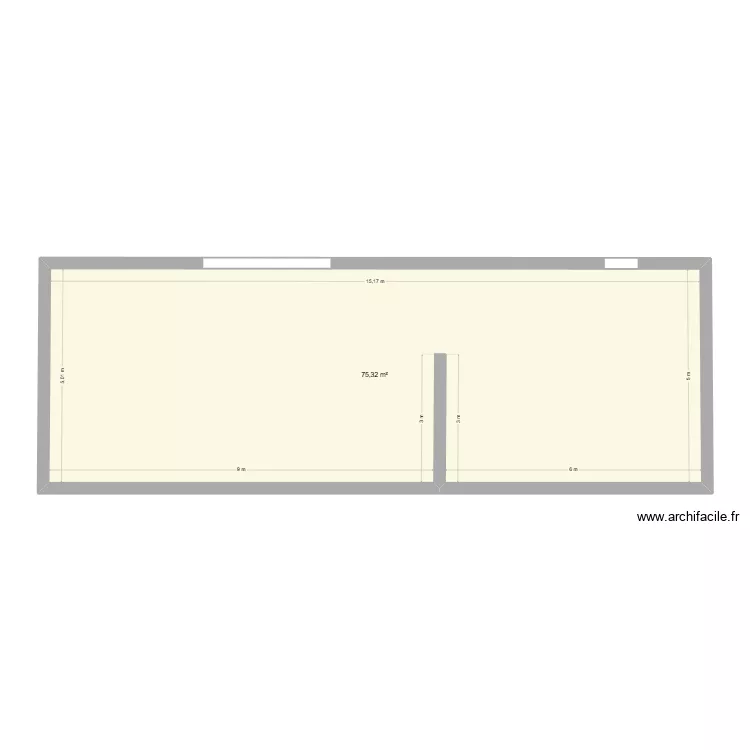 GARAGE. Plan de 1 et 75 m² GARAGE. Plan de 1 et 75 m²