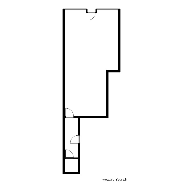 ABENSOUR commerce. Plan de 3 pièces et 59 m2