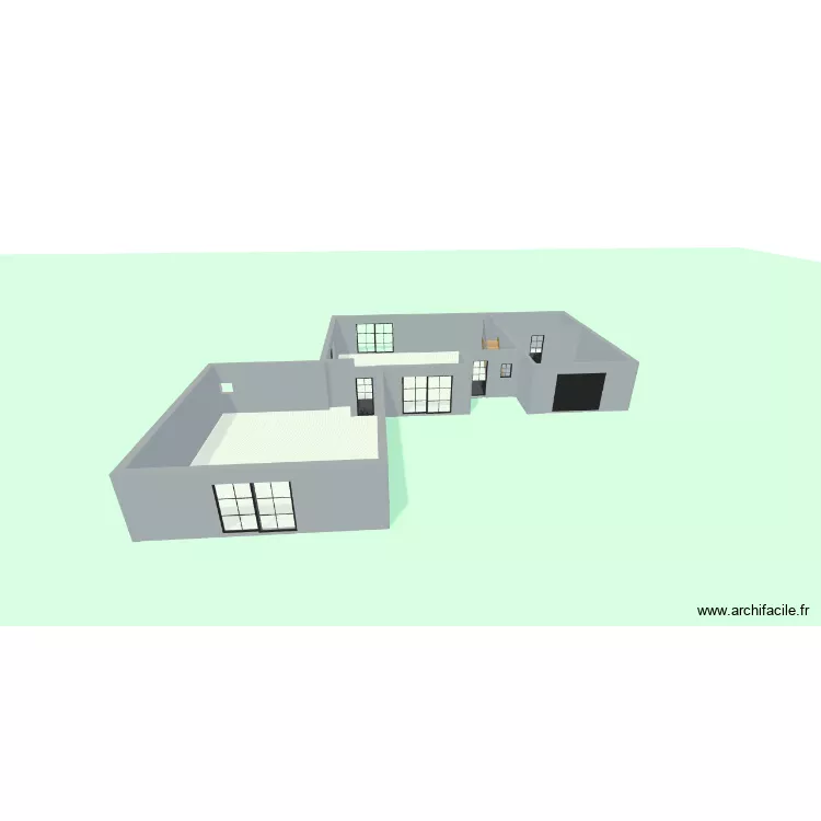 Plan maison. Plan de 1  et 183 m²
