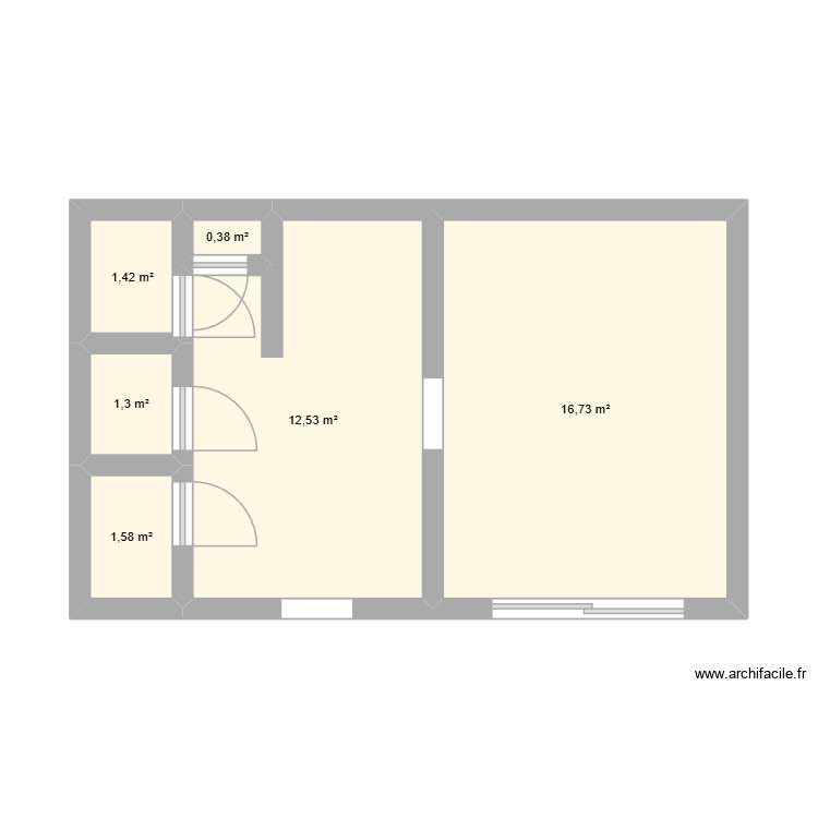Maison 1. Plan de 0 pièce et 0 m2