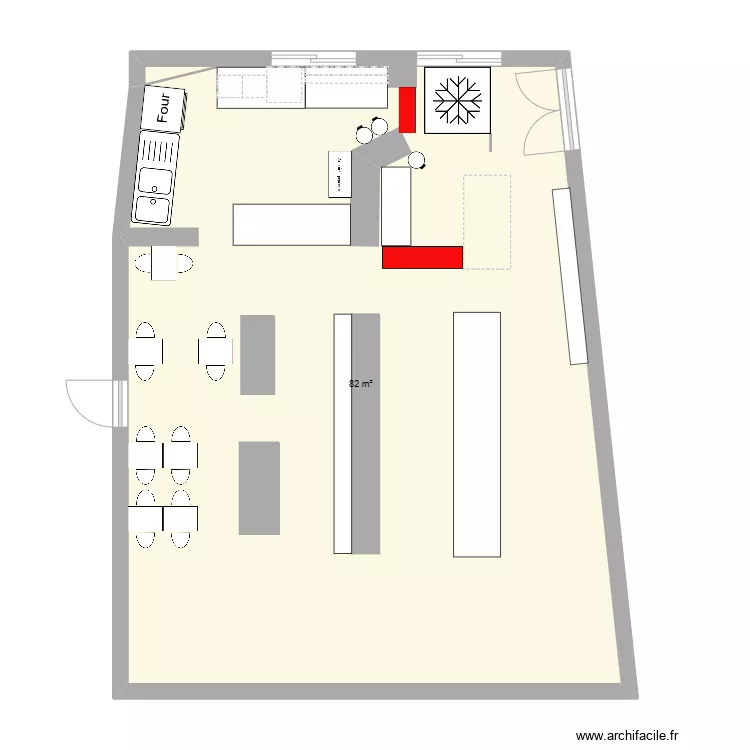 Artisan cuisine bar . Plan de Artisan cuisine bar . Plan de