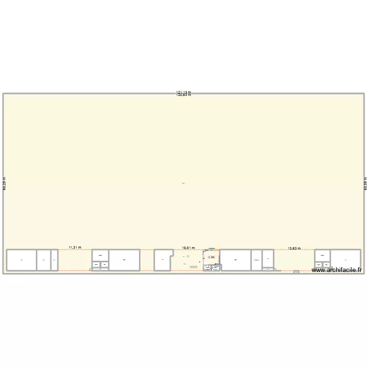 Parc des Exposition. Plan de 22  et 7777 m²