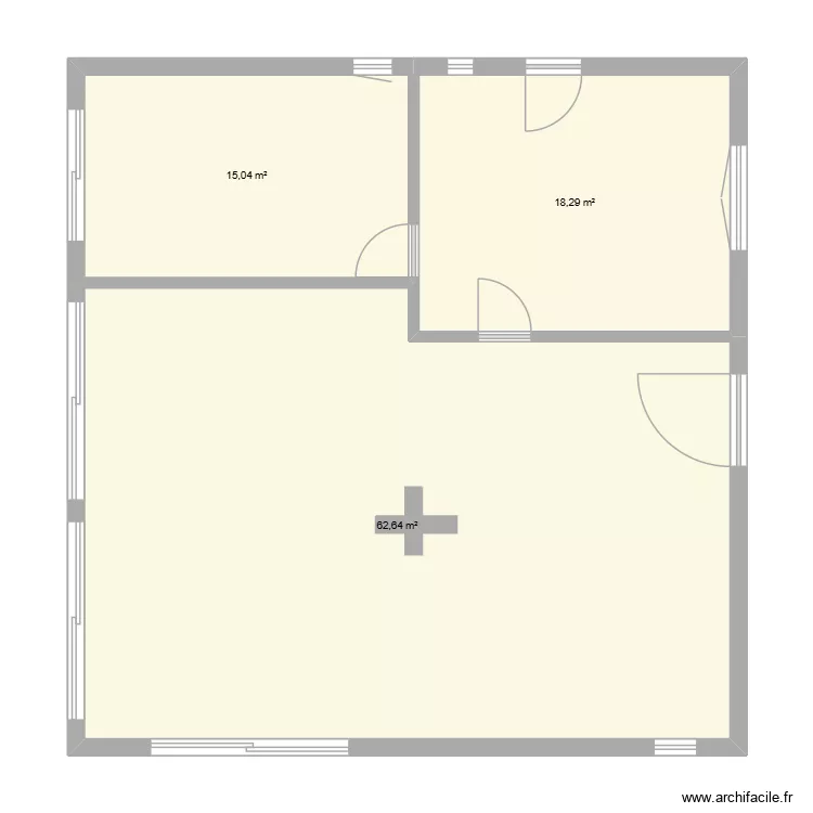 maison sillans. Plan de 3  et 96 m²