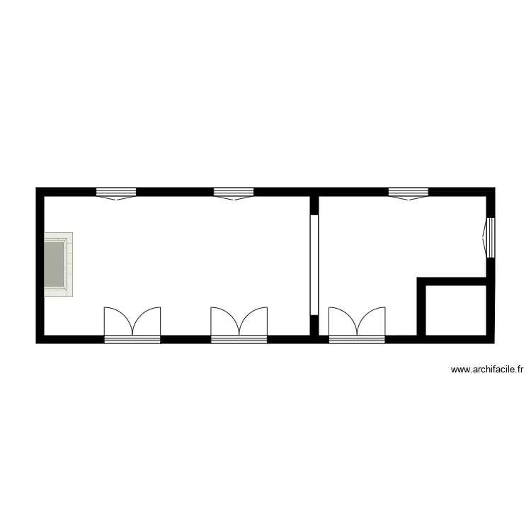 SCI DE LA GARE . Plan de 