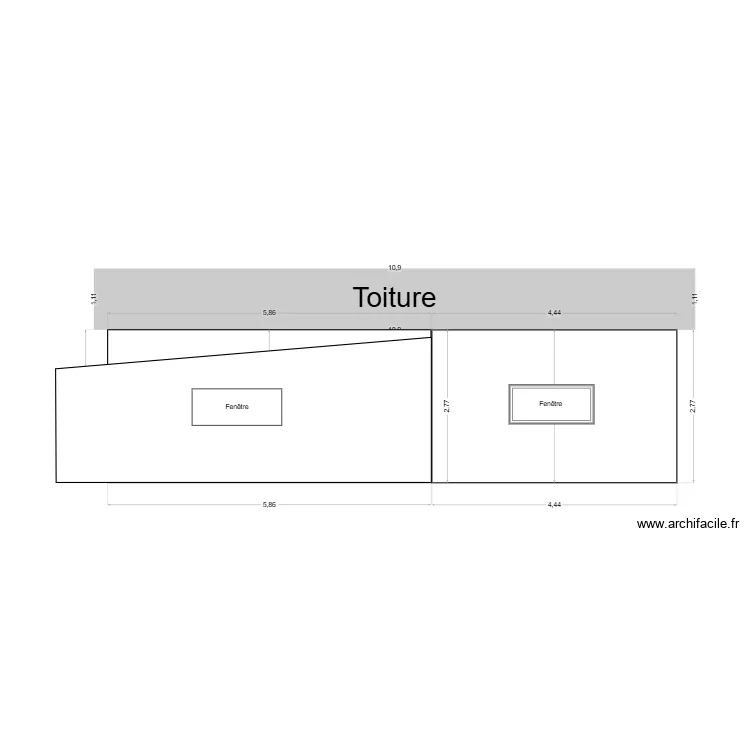 FACADE OUEST V2. Plan de 