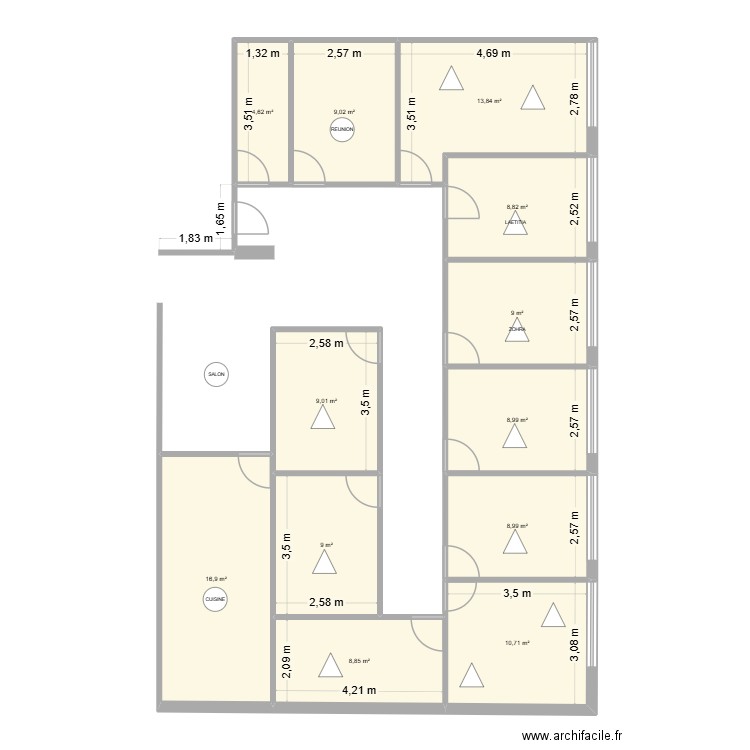 sydev 2. Plan de 12 pièces et 118 m2