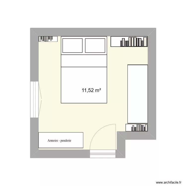 chambre de base. Plan de chambre de base. Plan de