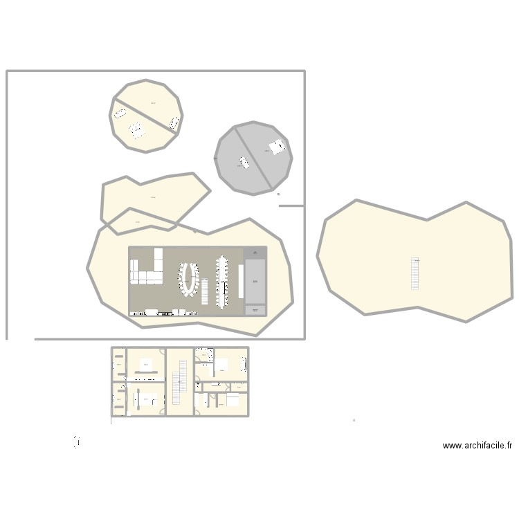 Villa AGUA V2. Plan de 22 pièces et 1427 m2