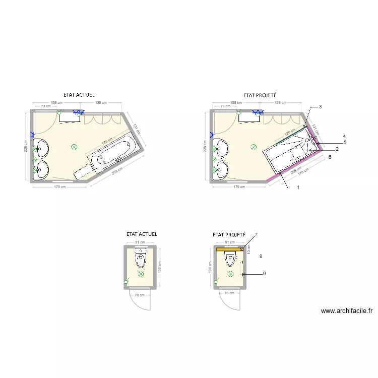 dossier MILLET. Plan de 0 pièce et 0 m2