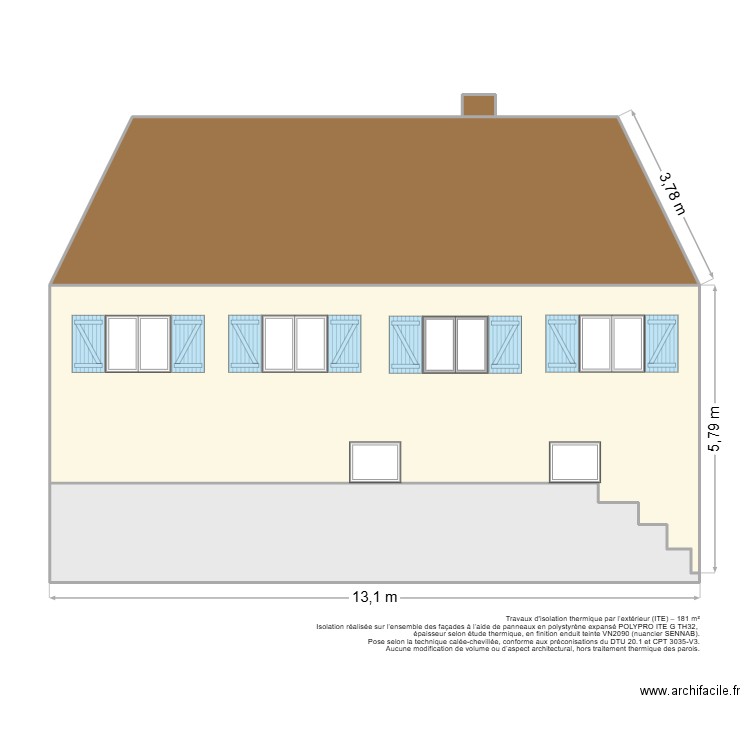 Salvator Arrezi - ITE. Plan de 4 pièces et 116 m2
