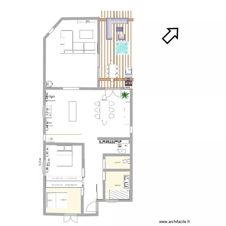 plan IO. Plan de 3 et 16 m² plan IO. Plan de 3 et 16 m²