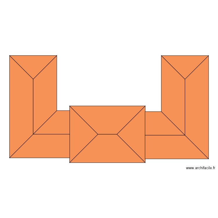 toit. Plan de 0 pièce et 0 m2