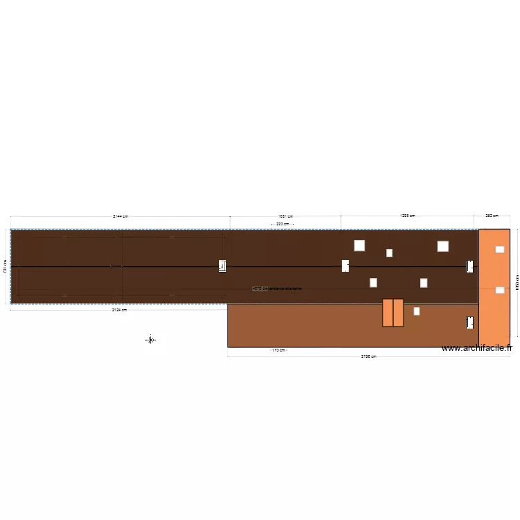Plan de Masse La loge Toiture. Plan de 