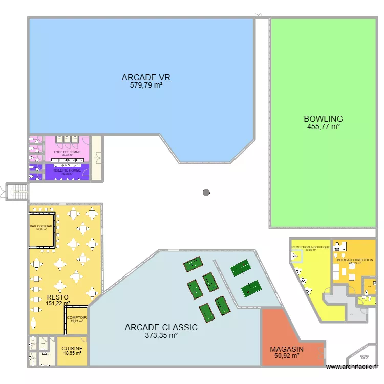 AMINI CENTER - BATIMENT A. Plan de 