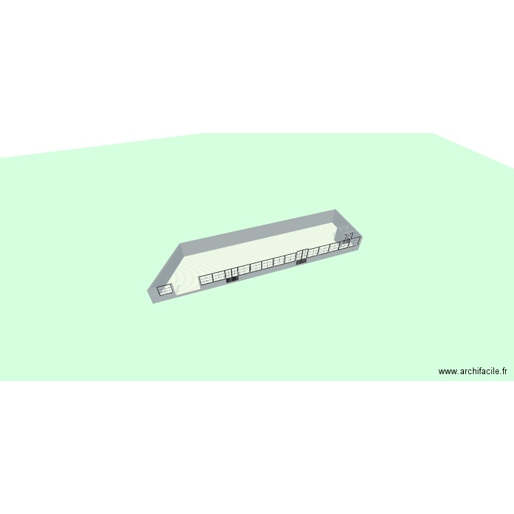 bureau fpa. Plan de 3 pièces et 194 m2
