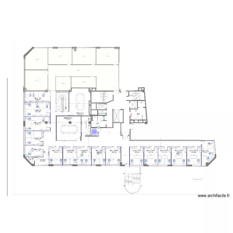 Agence Ivry. Plan de 