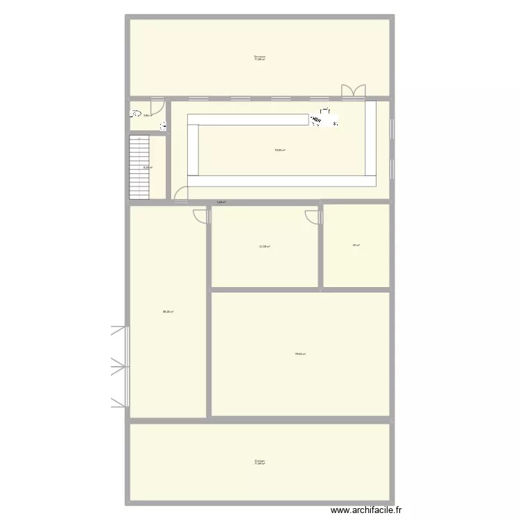 Hangar agri. Plan de 10 et 423 m² Hangar agri. Plan de 10 et 423 m²