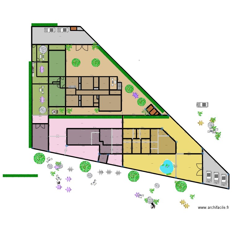 LOC COM / MAISON / APPARTS / LOC COM 2 240725B. Plan de 72 pièces et 1884 m2