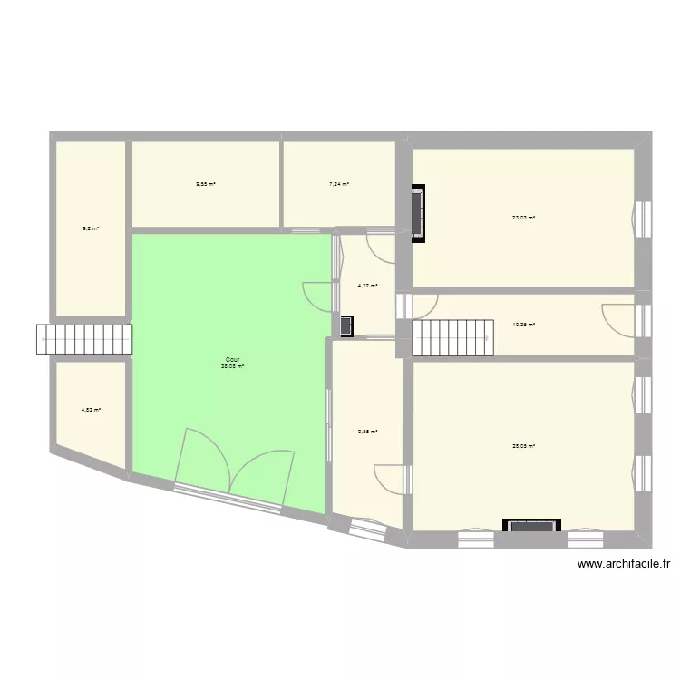 Camblain. Plan de 10  et 144 m²