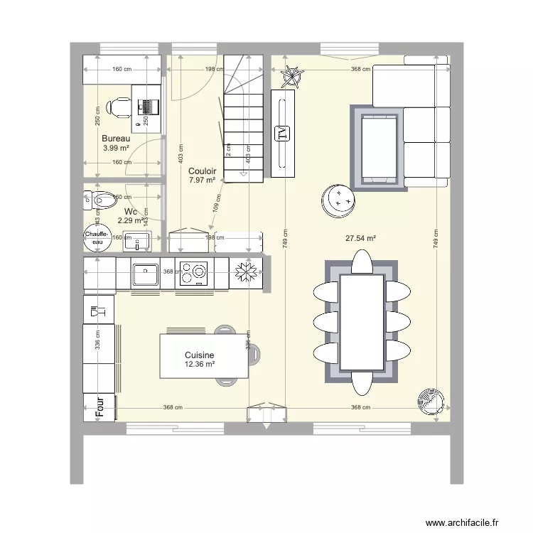 Maison Projet 17. Plan de 