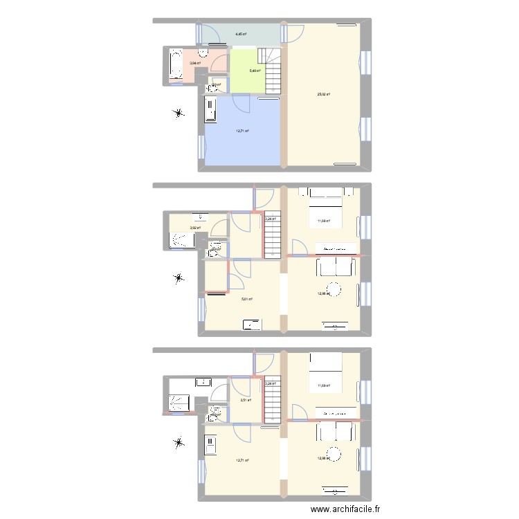 T5 Epinal RdC. Plan de 18 pièces et 141 m2