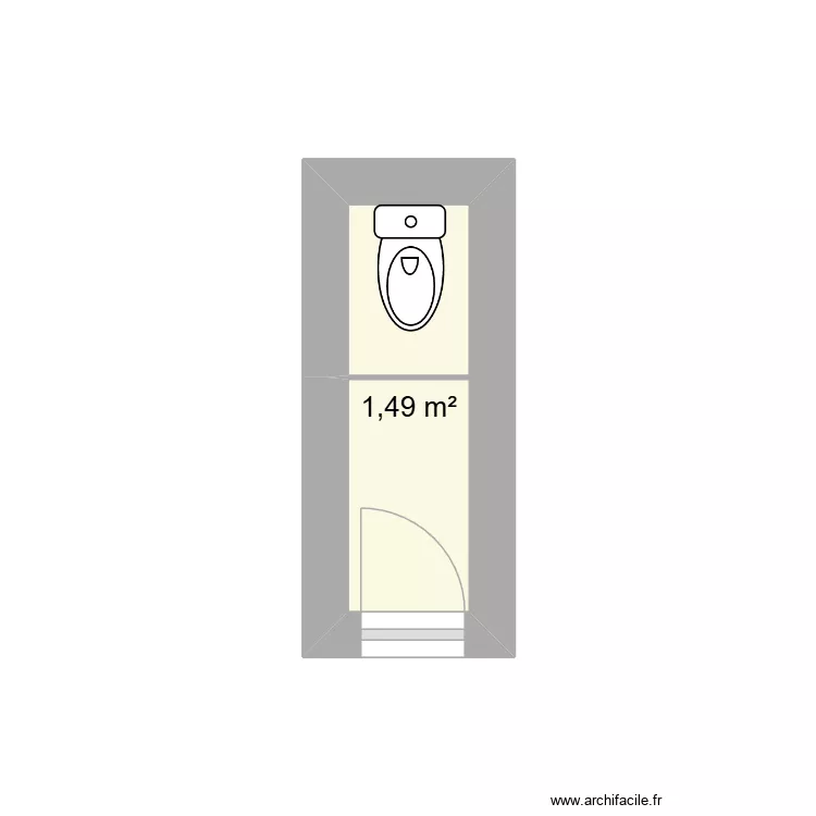 CHANTEGREILH wc. Plan de 