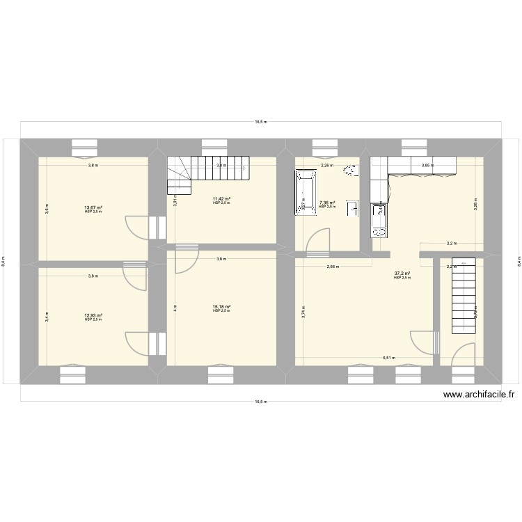 Etage 1 41 LOGNE. Plan de 0 pièce et 0 m2