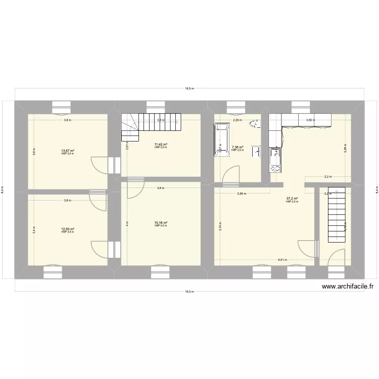 Etage 1 41 LOGNE. Plan de 6 et 98 m² Etage 1 41 LOGNE. Plan de 6 et 98 m²