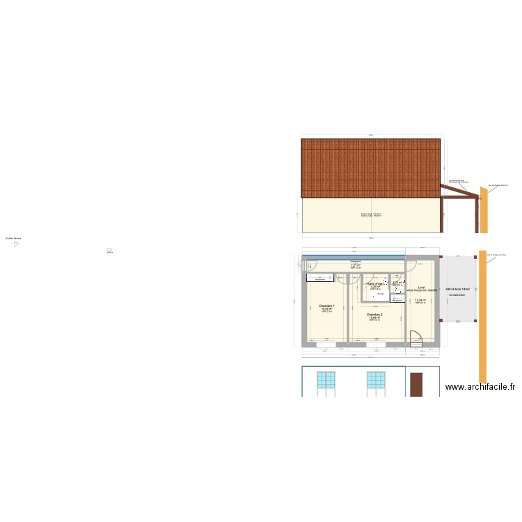 Rivarennes PCMI4 abri bois A. Plan de 0 pièce et 0 m2