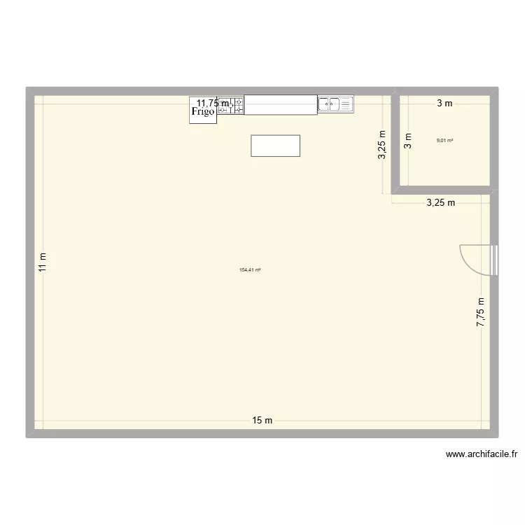 L&eacute;a 11x15. Plan de 2  et 163 m²