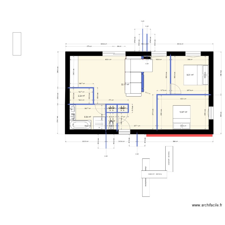 maison garage9. Plan de 8 pièces et 62 m2