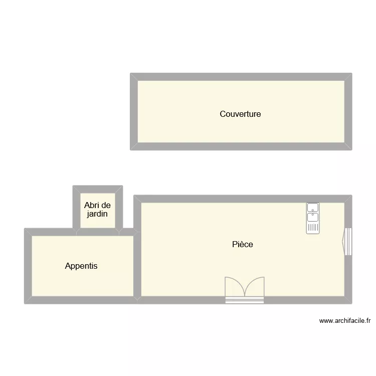 naudin. Plan de 4  et 51 m²