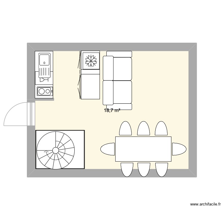 PIAU. Plan de 0 pièce et 0 m2