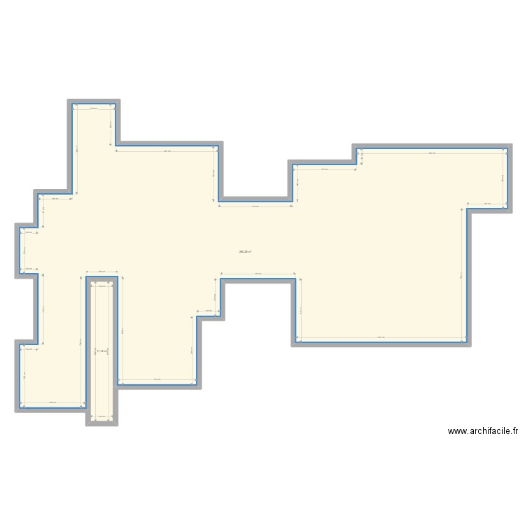 Saint Bres. Plan de 2 pièces et 291 m2