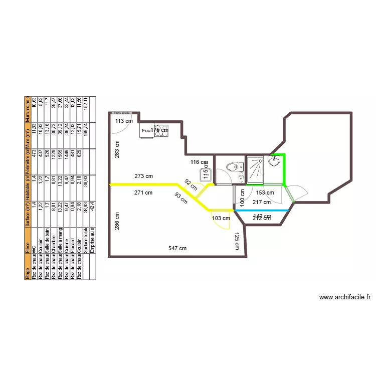 reno ST amand ( Gaelle ). Plan de 